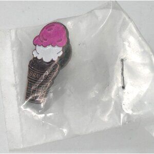 Braums Ice Cream Cone Enamel Pin Lapel Advertising Employee NEW